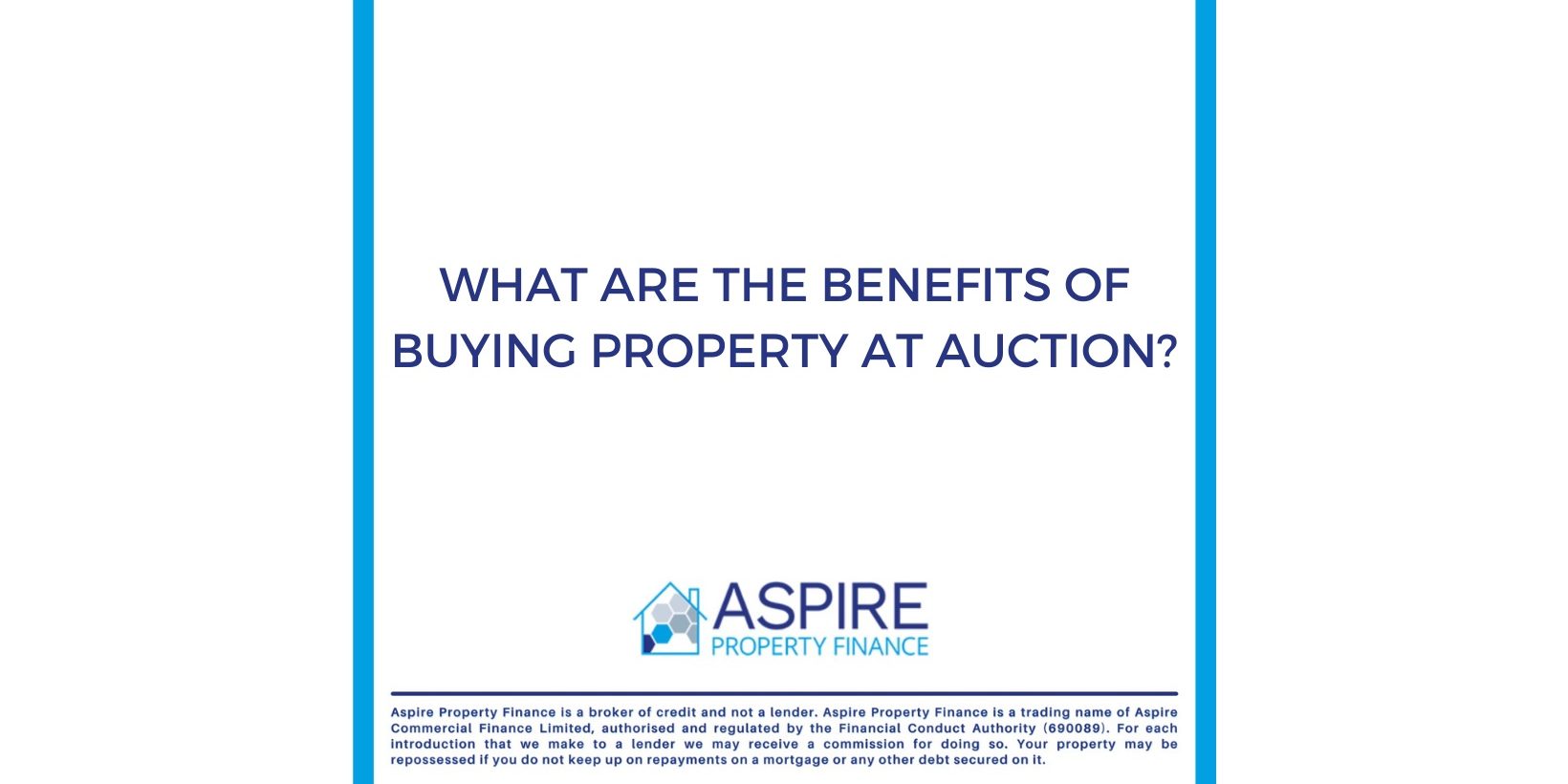What are the benefits of buying property at auction? (Facebook Cover)